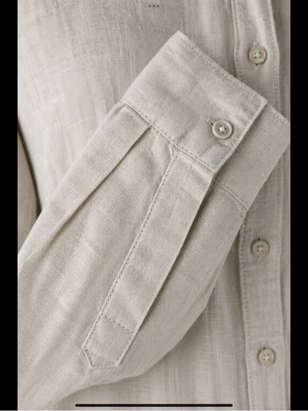 Natural Linen Coastal Maxi Shirtdress Belted Button Front Pockets S/P